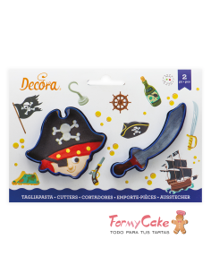 Kit Cortadores Pirata Y Sable 2ud. Decora