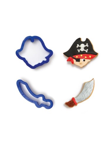 Kit Cortadores Pirata Y Sable 2ud. Decora