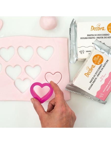Set 4 Cortadores De Corazón Decora