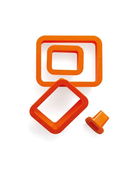 Set 4 Cortadores De Rectángulo Decora