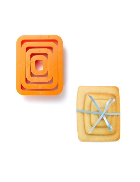 Set 4 Cortadores De Rectángulo Decora