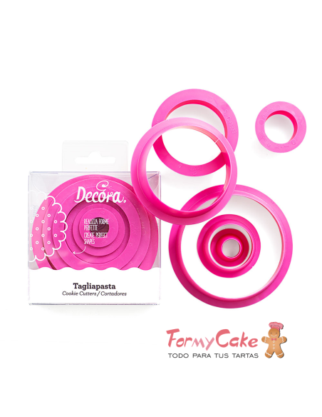 Set 6 Cortadores De Círculo Decora