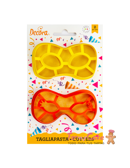 Kit 2 Cortadores De Máscara Carnaval Decora