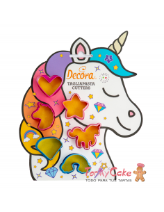 Set 6 Cortadores Unicornio Decora