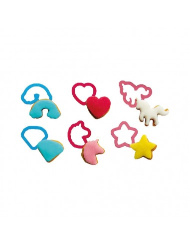 Set 6 Cortadores Unicornio Decora
