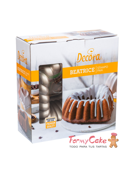 Molde Aluminio Inyectado Bundt  Beatrice Decora