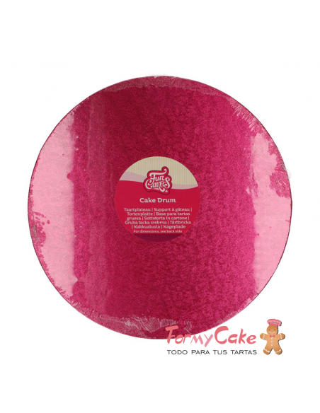 Base Redonda Gruesa para Tartas 30cm Cereza Funcakes