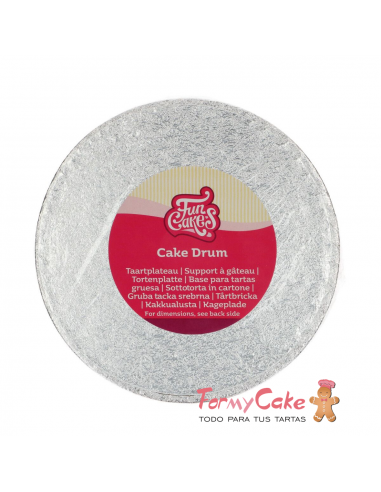 Base Redonda Gruesa para Tartas 17cm Funcakes