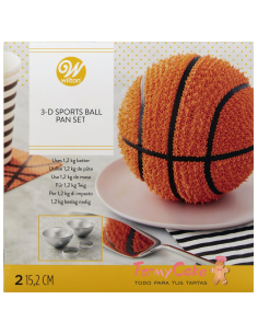 Molde Metal Molde Balón 3D Wilton