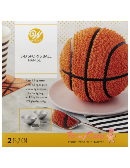 Molde Metal Molde Balón 3D Wilton