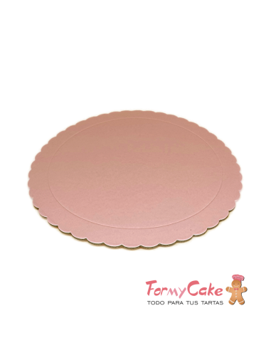 Base Ondulada Extrafuerte Rosa Bebe 25cm