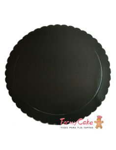 Base Ondulada Extrafuerte Negra 20cm