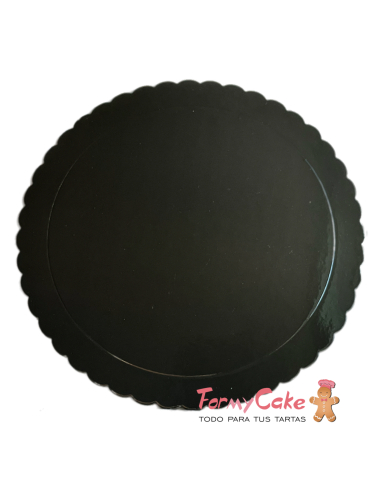 Base Ondulada Extrafuerte Negra 20cm