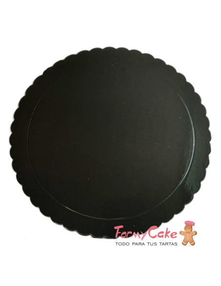 Base Ondulada Extrafuerte Negra 20cm