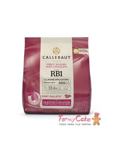 Chocolate Callets -Rubí- 400gr Callebaut