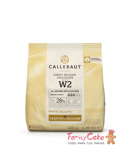 Chocolate Callets -White- 400gr Callebaut