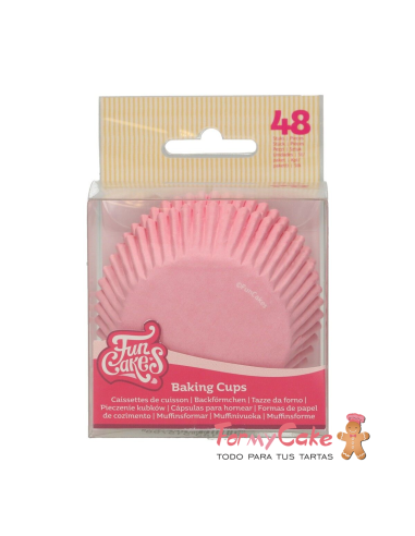 Cápsulas para Hornear Rosa Claro 48ud. Funcakes