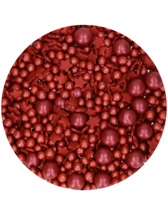 Decoración Comestible Sprinkle Medley Burdeos 60g Funcakes 2