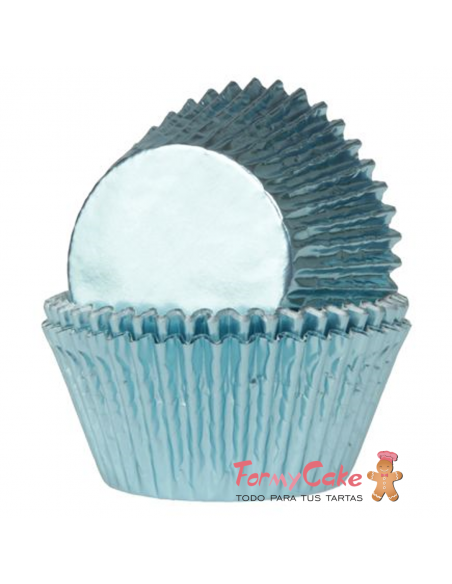 Minicápsulas Azul Bebe Metalizadas 36ud House of Marie