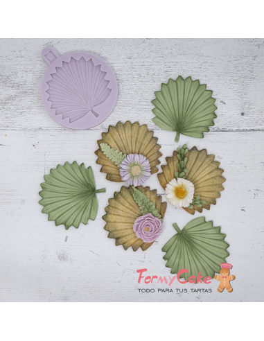 Molde Silicona Hoja De Palmera de Karen Davies