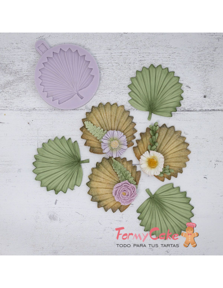 Molde Silicona Hoja De Palmera de Karen Davies