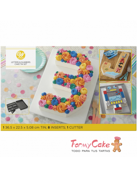 Molde Números y Letras Wilton