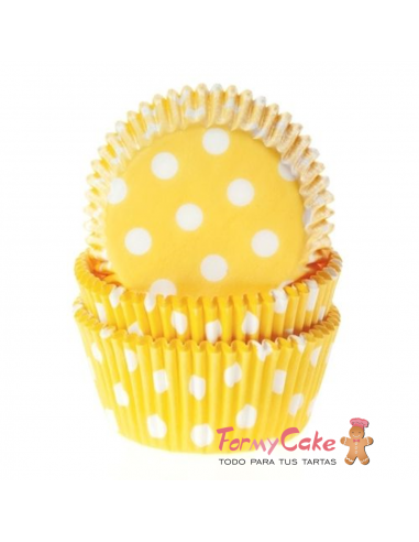 Cápsulas  Amarillas con Lunares 50ud  House of Marie