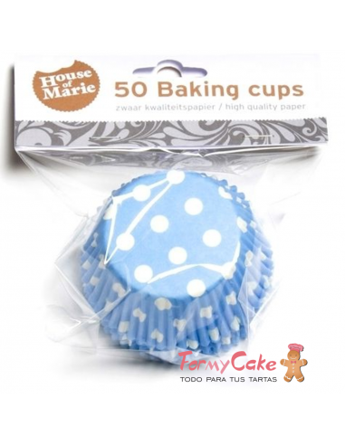 Cápsulas House of Marie Azul Agua con Lunares 50ud