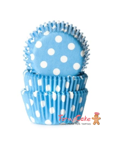 Minicápsulas Azul con Lunares 60ud House of Marie 