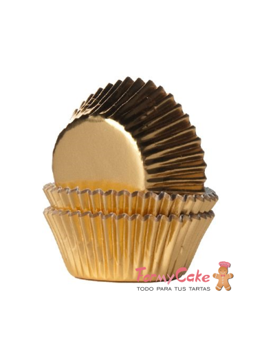 Minicápsulas Dorada metalizada 36ud House of Marie