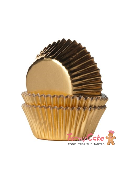 Minicápsulas Dorada metalizada 36ud House of Marie