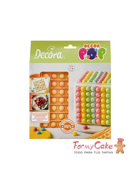Molde de Silicona Cuadrado Decorpop Decora