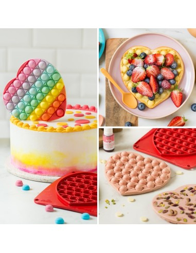 Molde de Silicona Corazón Decorpop Decora