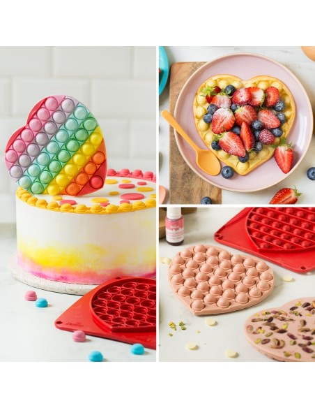 Molde de Silicona Corazón Decorpop Decora