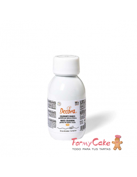 Colorante Gel Blanco 100g. (Sin E-171) Decora
