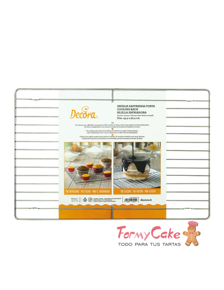 Rejilla Enfriadora Rectangular 45x30cm. Decora