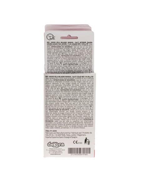 Bengalas 2 Corazones y 2 Estrellas De Color Dekora