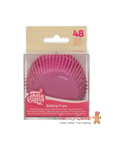 Cápsulas para Hornear Rosa 48ud. Funcakes