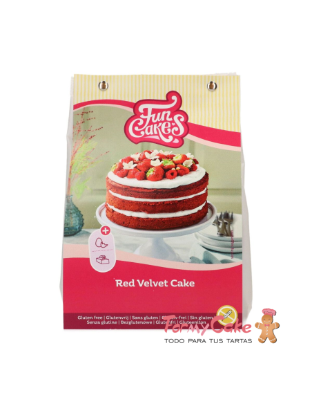 Mezcla Red Velvet 400g  Sin Gluten Funcakes