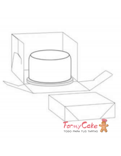 Caja Blanca para Tartas 30,5x30,5x25cm Decora