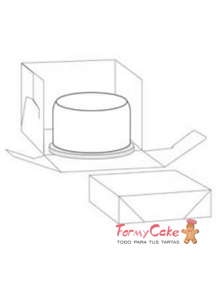 Caja Blanca para Tartas 30,5x30,5x25cm Decora