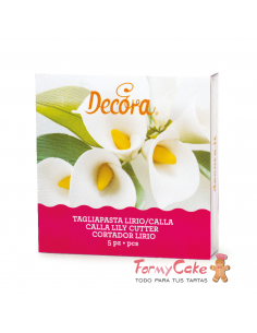 Cortante Flor Lirio/Cala 5ud Decora