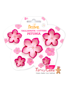 Cortante Flor Petunia 5ud Decora