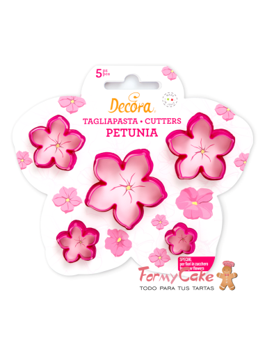 Cortante Flor Petunia 5ud Decora
