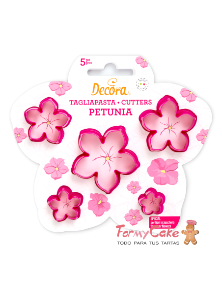 Cortante Flor Petunia 5ud Decora