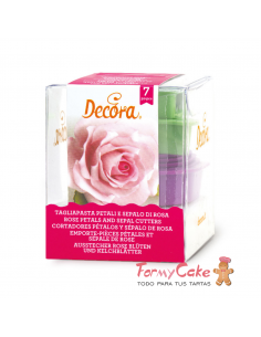 Cortante Flor Rosa 7ud Decora