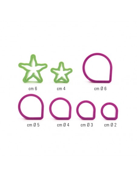 Cortante Flor Rosa 7ud Decora