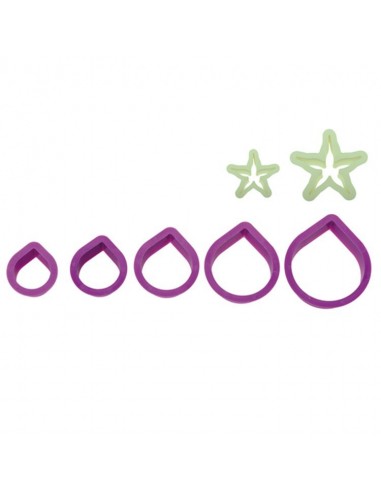 Cortante Flor Rosa 7ud Decora