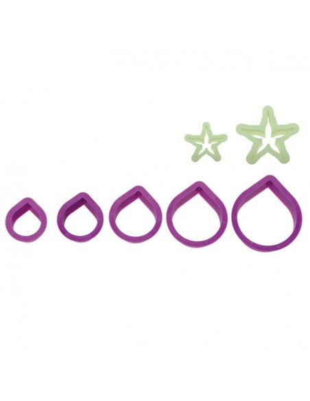 Cortante Flor Rosa 7ud Decora