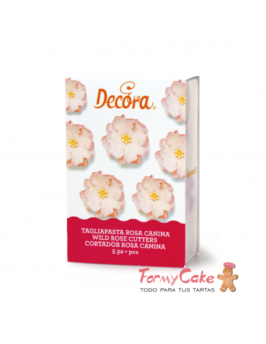 Set 5 Cortadores Rosa Canina Decora